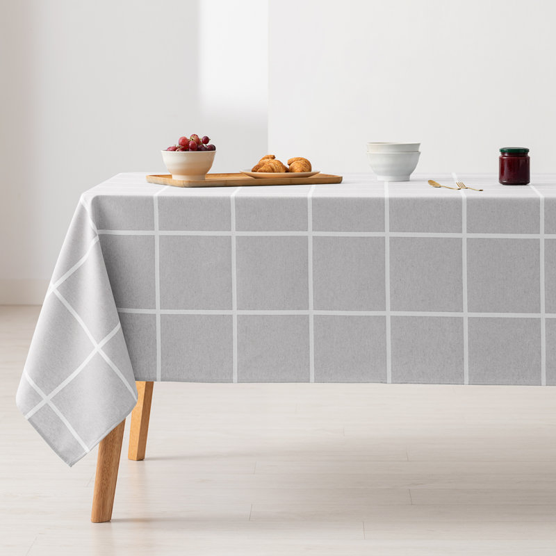 Ouellet Dining Linens, 180cm W x 140cm L, Light Grey