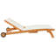 Chaise longue inclinable en teck Annabel Annabel
