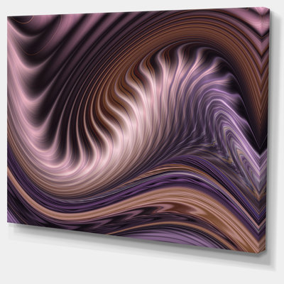 « mauve ondulations », art mural sur toile tendue