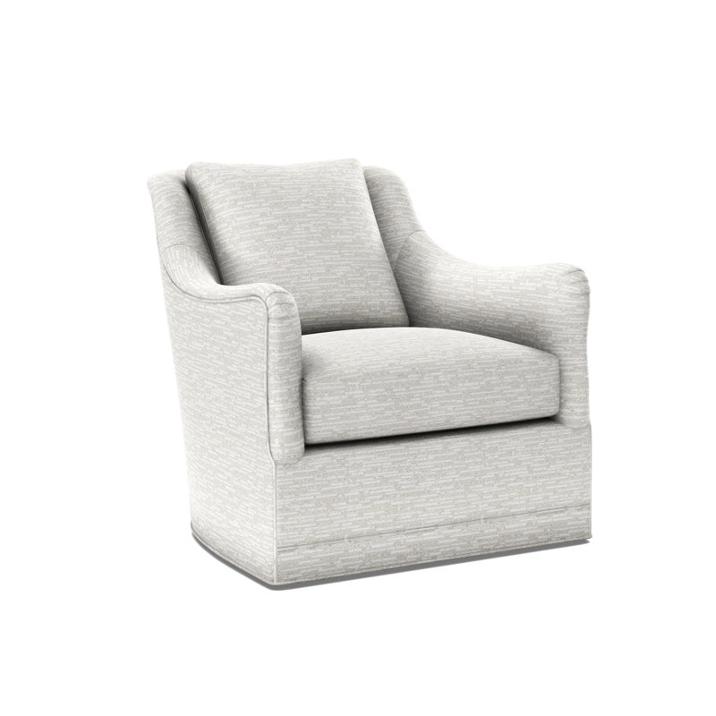 Arcadia English Arm Swivel Chair, Wild Dunes Natural