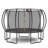 12FT Trampoline Pumpkin- Black Red
