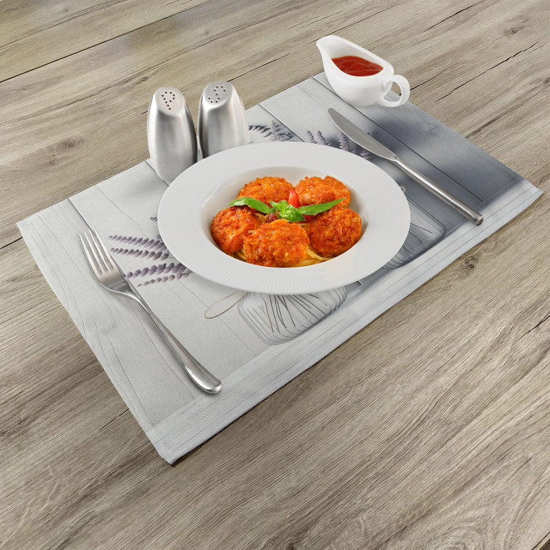 Ensemble de 4 napperons mauves Ambesonne