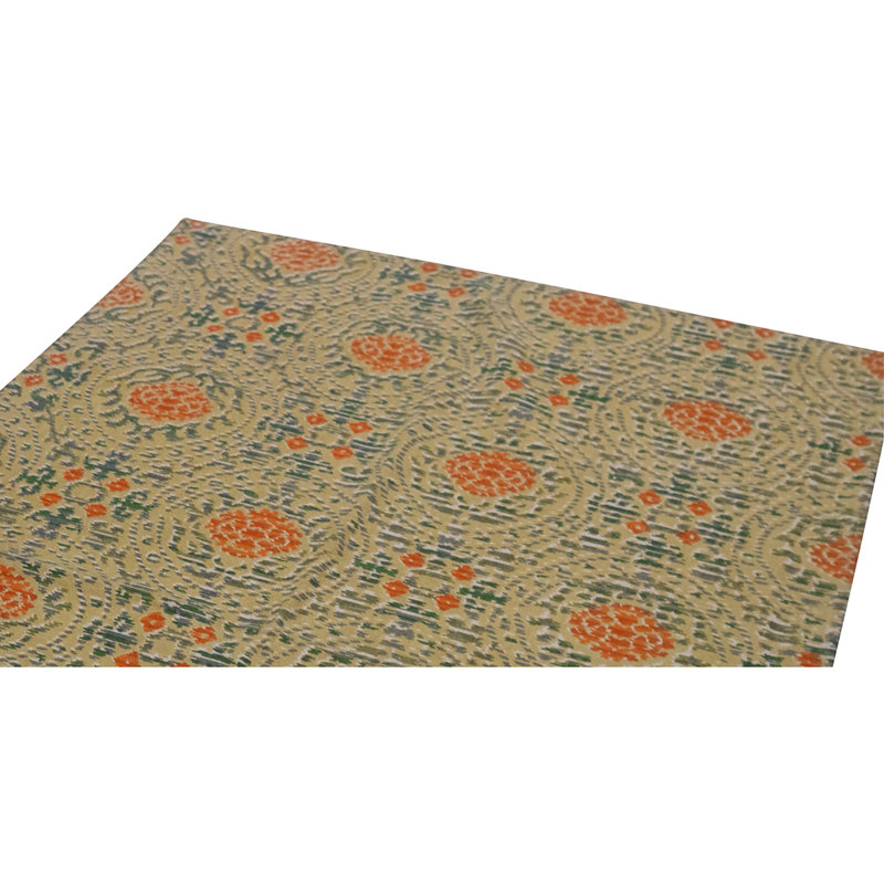 Flatweave Wool Ikat Area Rug in Beige And Multi