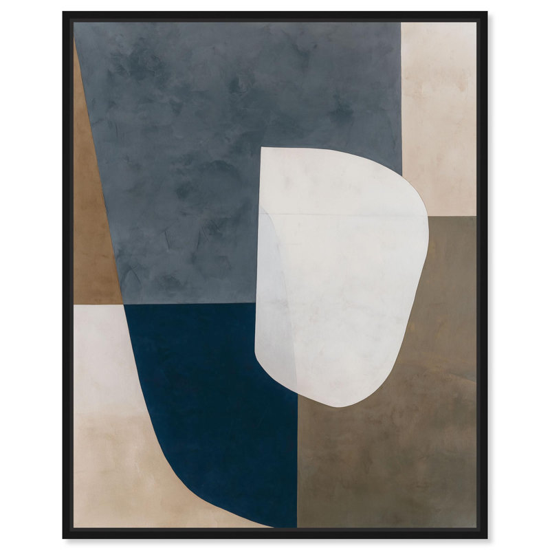 Décoration murale moderne sur toile Minimalist's Form II par Art Remedy, cadre noir, 30 x 36, H 37 po x l 31 po, Cadre noir