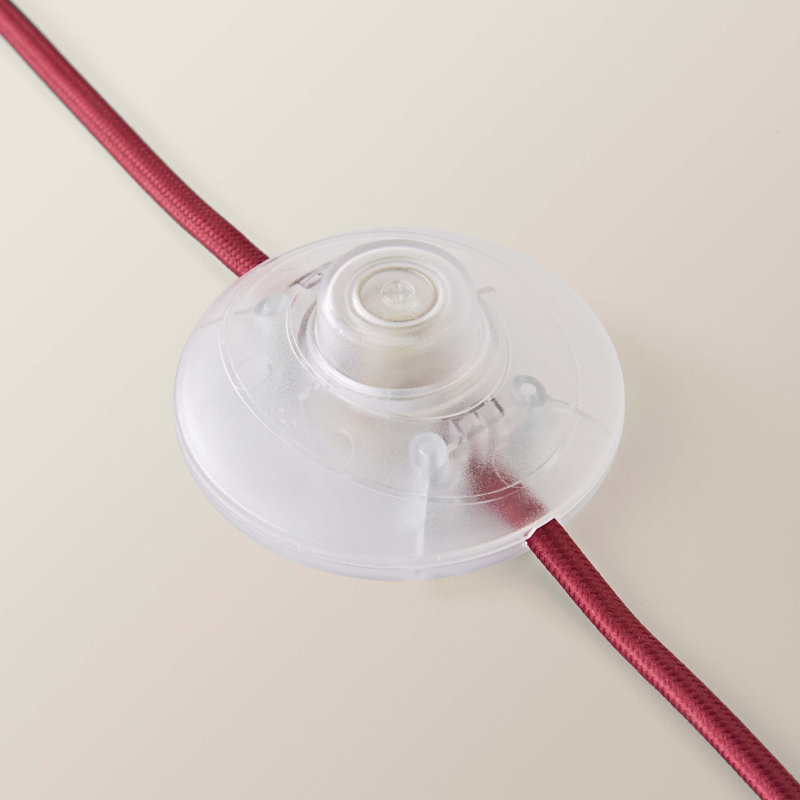 Floor Lamp, With Bulb, Burgundy