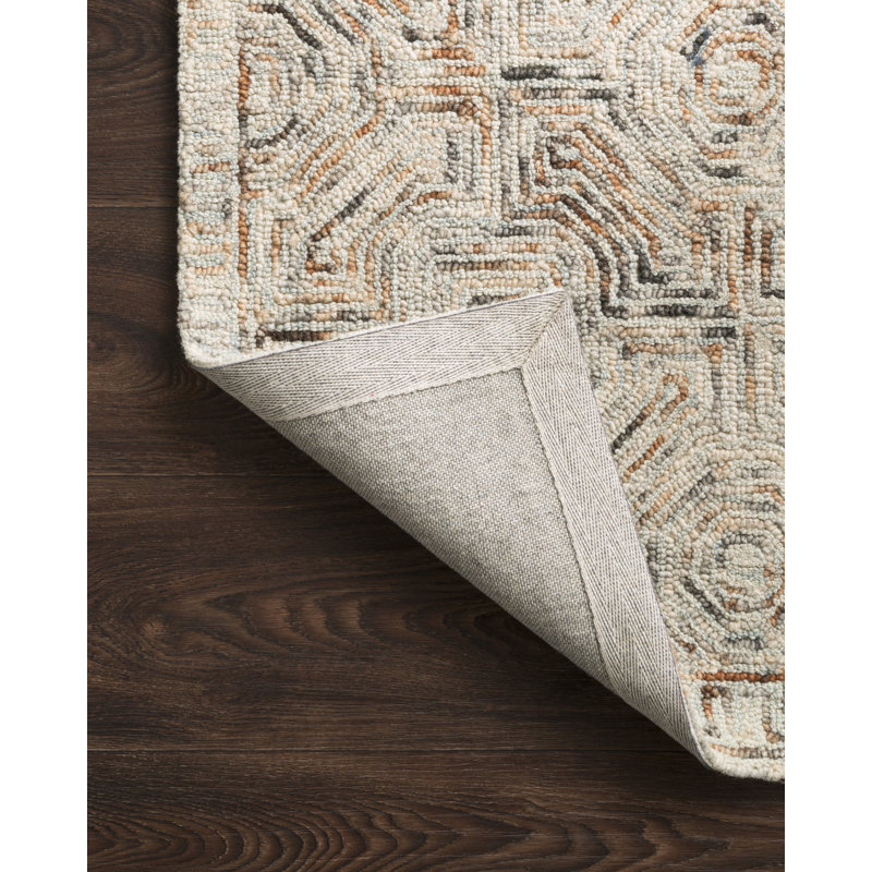 Haubert Wool Geometric Indoor Rug, Rectangle 3'6" x 5'6"