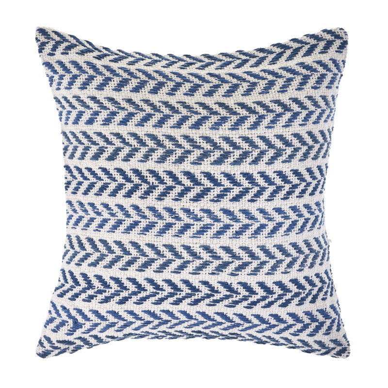 Coussin 100% coton tissé à la main, Marine, Housse de coussin seulement - sans coussin