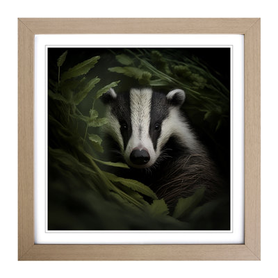 Badger Photograph - Framed Print