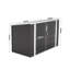 Charcoal‑Black Sloped‑Roof Metal Bike Storage Shed