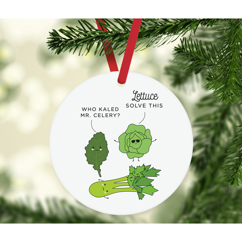 Ornement en forme de feuille de chou frisé Funny Food