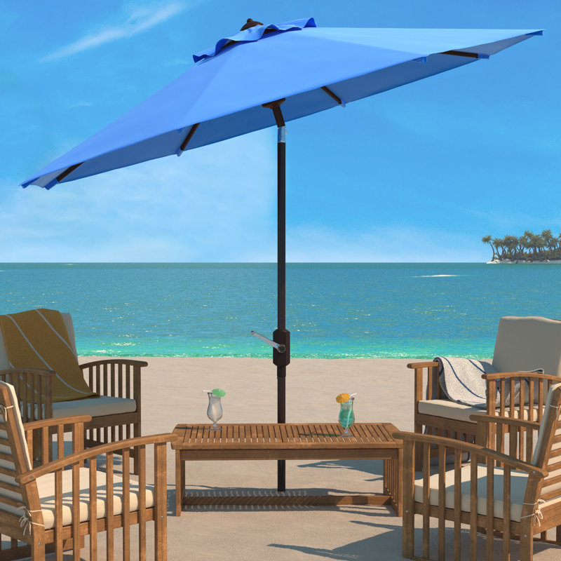 Parasol de marché, Bleu pacifique, 100.79" W x 100.79" D