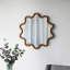 Miroir d'appoint en bois avec cadre unique