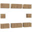 TV Cabinet Set Wall-Mounted 8 Pcs Engineered Wood-795533556