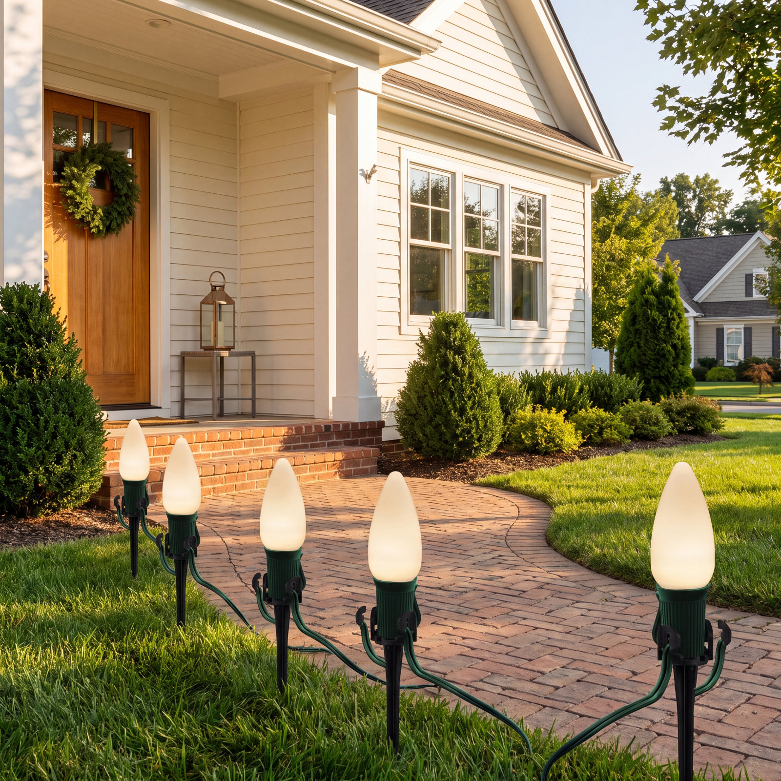 Smooth OptiCore Bulb Pathway Lights, 25 feet