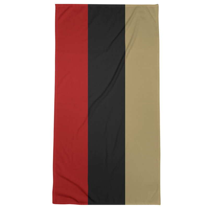 Microfiber Bath Towel, San Francisco Football Stripes Black