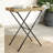Latitude Run® Folding Tray Table 25.6"X15.7"X29.5" Poly Rattan-1364629863
