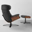 Fauteuil inclinable et pivotant en cuir véritable-1105981788