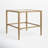 Edmont Glass Top End Table
