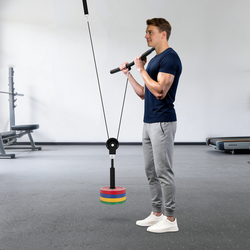 Pulley System Gym, Cable Weight Pulley System, Cable Pull Fitness, Cable Lat Pull Fitness