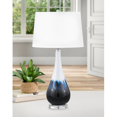 Glass USB Table Lamp