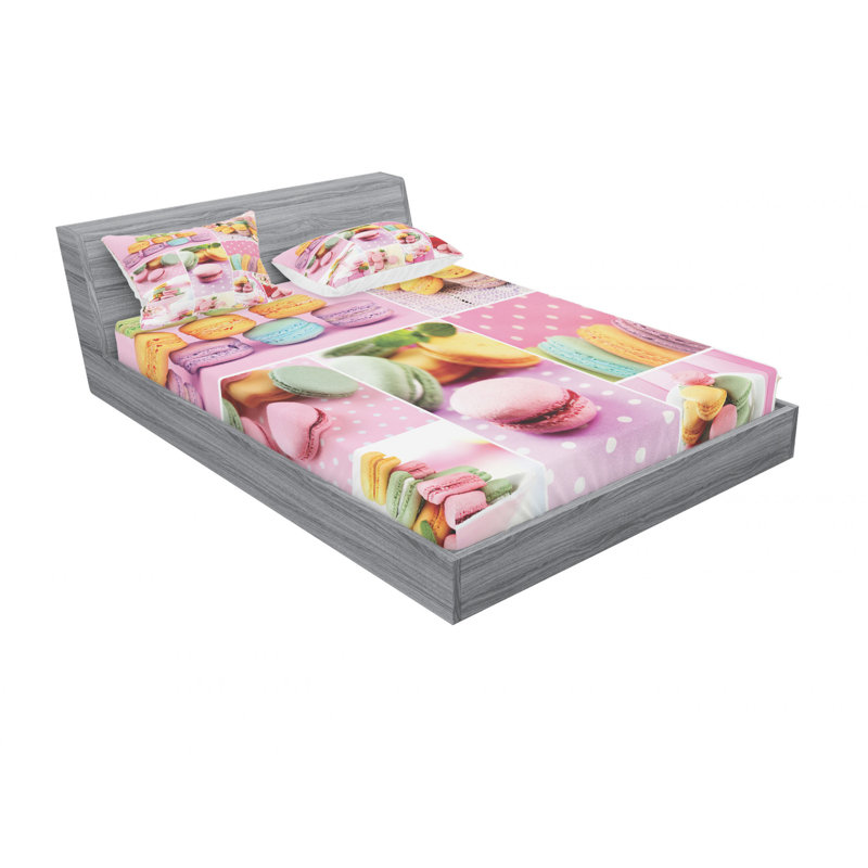 Microfiber Sheet Set, Queen Sheet Set with Fitted Sheet