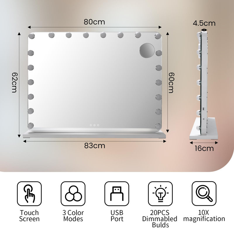 Cushenilt Iron Square Dresser Mirror