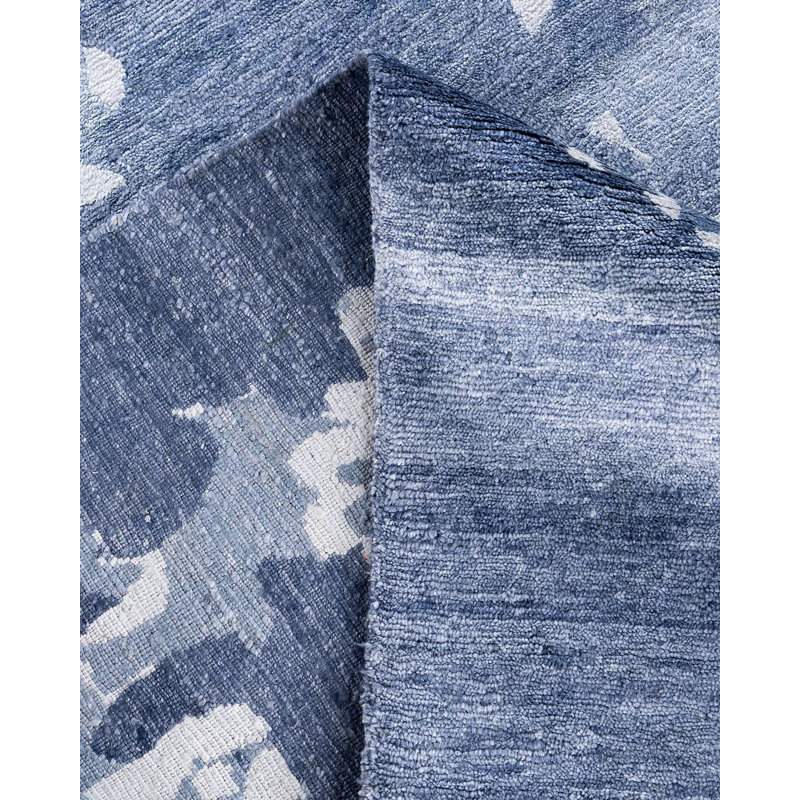 Overdyed One-of-a-Kind Rectangle 9'2" X 12'2" Hand Knotted Area Rug