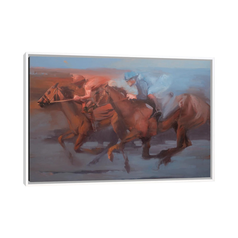 Bridged Finish II - reproduction d'art murale - toile encadrée, 40" x 26", Toile avec cadre, White