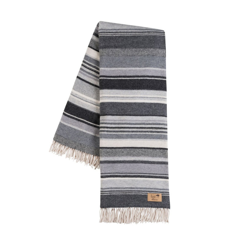 Milano Wool Throw, Black