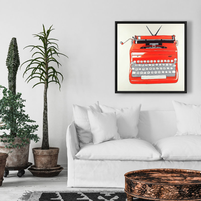 " Red Typewritter Machine "