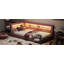 Lit plateforme tapissier simple TG avec ports USB et éclairage à DEL, parfait pour les chambres modernes et un confort accru.-131475918-131475920