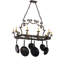 Tourelle Steel Handcrafted Rectangle Chandelier Pot Rack