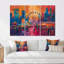 «Colorful Amusement Parks Carnival Colors» - ensemble d'art mural parcs d'attractions-107189615-107189616