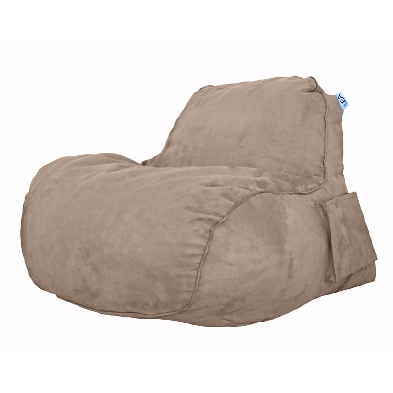 Microfiber / Microsuede Bean Bag Sofa, Sand Beige