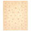 Tapis décoratif beige en laine noué à la main de conception unique 8 pi 2 po x 9 pi 9 po noué à la main New Age
