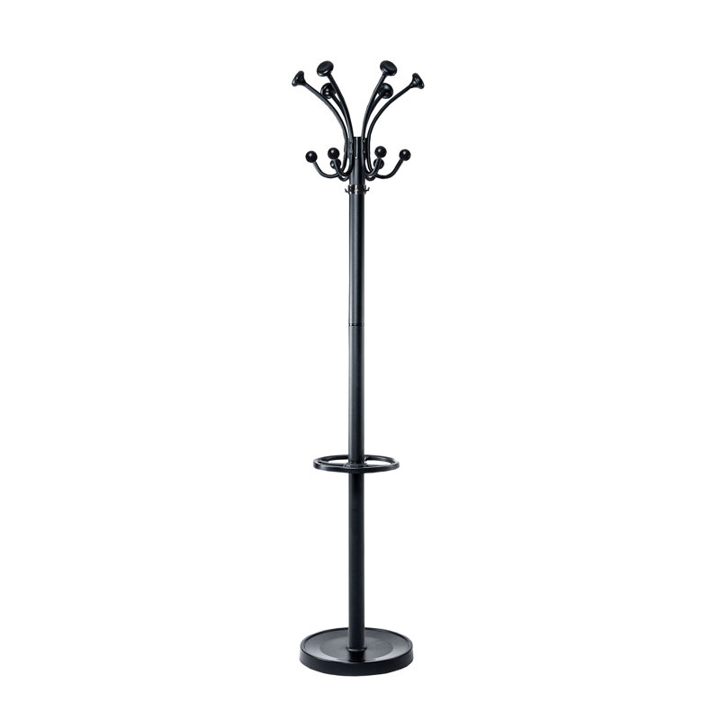 Plastic Freestanding Coat Rack, Black