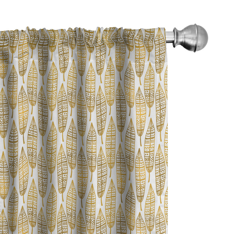 Feather Semi-Sheer Rod Pocket Sliding Panel, 28" x 84"