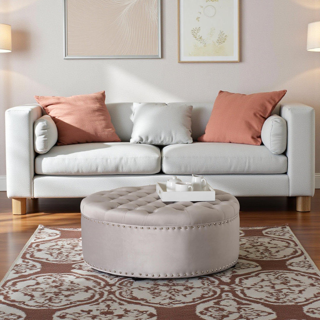 Miralena Tufted Cocktail Ottoman House of Hampton® Upholstery 