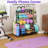 Dumbbell Rack for Home Gym, 490 lbs Weight Storage Rack with Wheels & Hooks