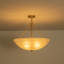 Lustre 4 lumières en verre albâtre