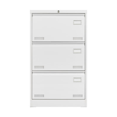 Office Storage Cabinet, Filing Cabinet, Metal File Cabinet With Three Drawers For Office, Lateral Filing Cabinet For Storage