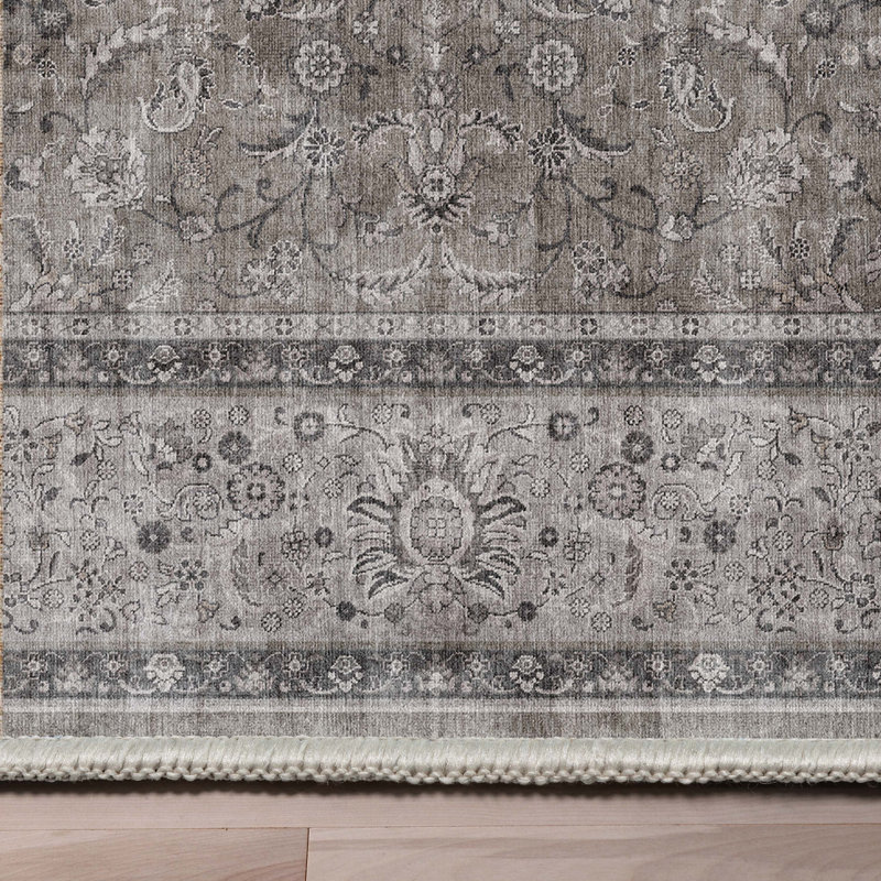  Tapis gris Asim Lilith, Rectangle 3 pi 11 po x 5 pi 3 po