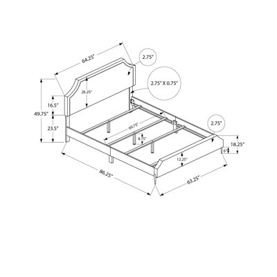 Upholstered Standard Bed