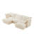 Chenille Upholstered Sofa, Ottoman-2058808062-2053659755-2053659752
