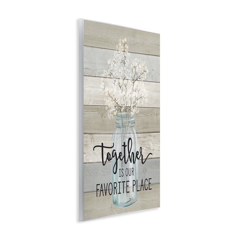 «Together is our Favorite Place», impression, H 15 po x l 10 po