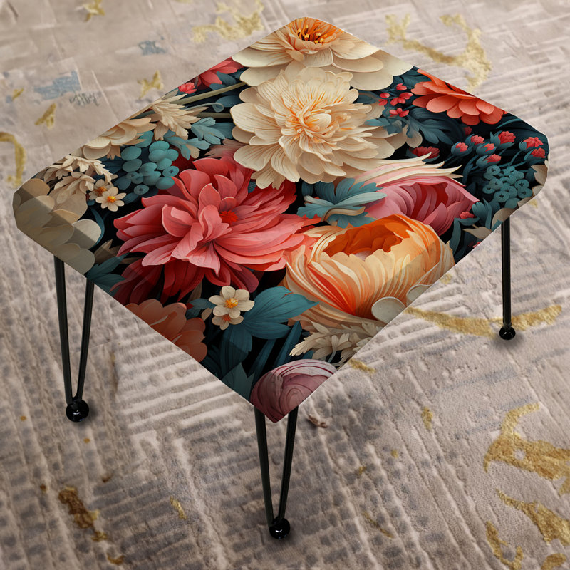 Motif de pivoines botaniques Fantasy Foliage