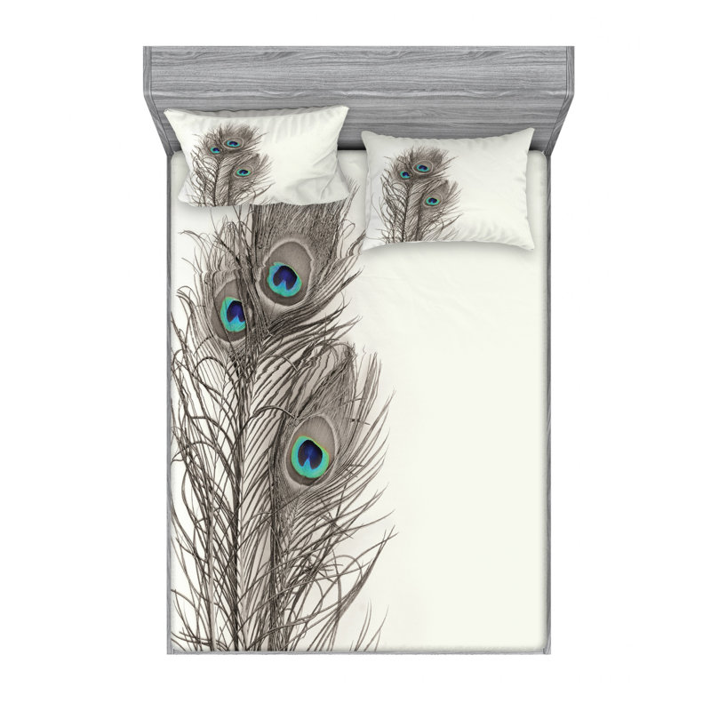 Microfiber Sheet Set, Queen Sheet Set with Fitted Sheet
