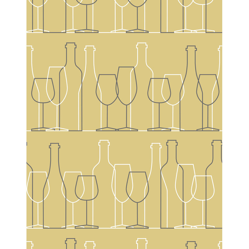 Rencher 7m x 75cm Matte Wallpaper Roll, Yellow