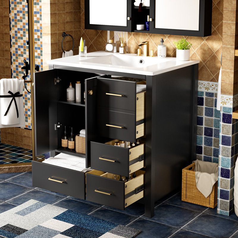 Meuble-lavabo 30 po avec lavabo en céramique