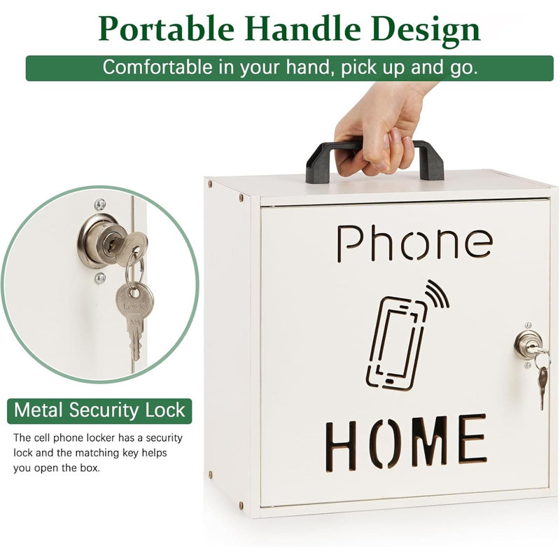 Armoire de rangement pour téléphone portable de classe avec serrure